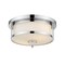 Z-Lite Savannah 2 Light Flush Mount, Chrome & Matte Opal 465F11-CH - alternate 7